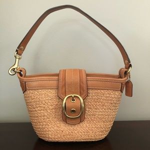 Straw Coach Handbag